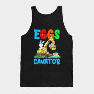 Eggs Cavator Easter Excavator Hunting Egg Kids Tank Top